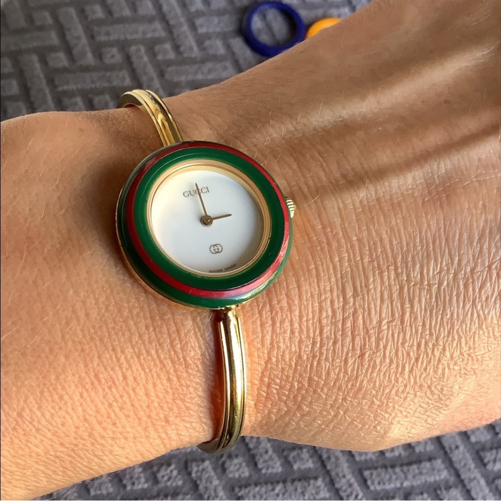 Bezel Only Gucci Red And Green Signature Bezel